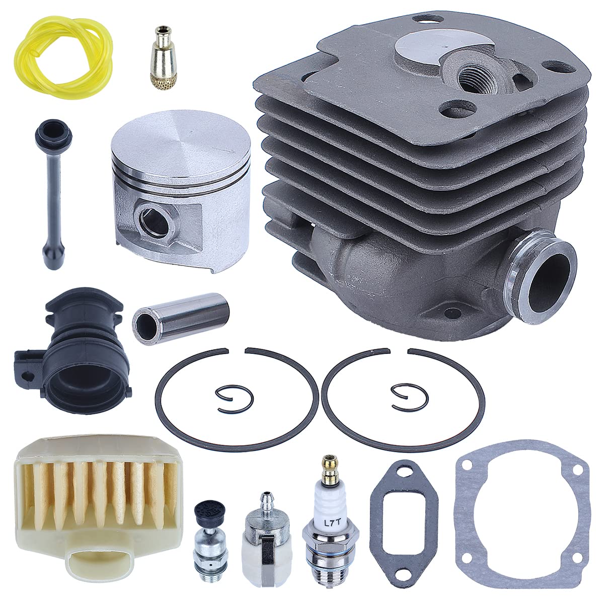 Piston de cylindre 50mm avec soufflet d'admission pour tronçonneuse 372 XP et 365
