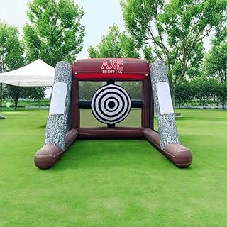 Inflatable Axe Throwing Game Inflatable Toss Target Dart Board with Blower, Axe Throwing Set Commercial Grade Rental Game Outdoor Indoor
