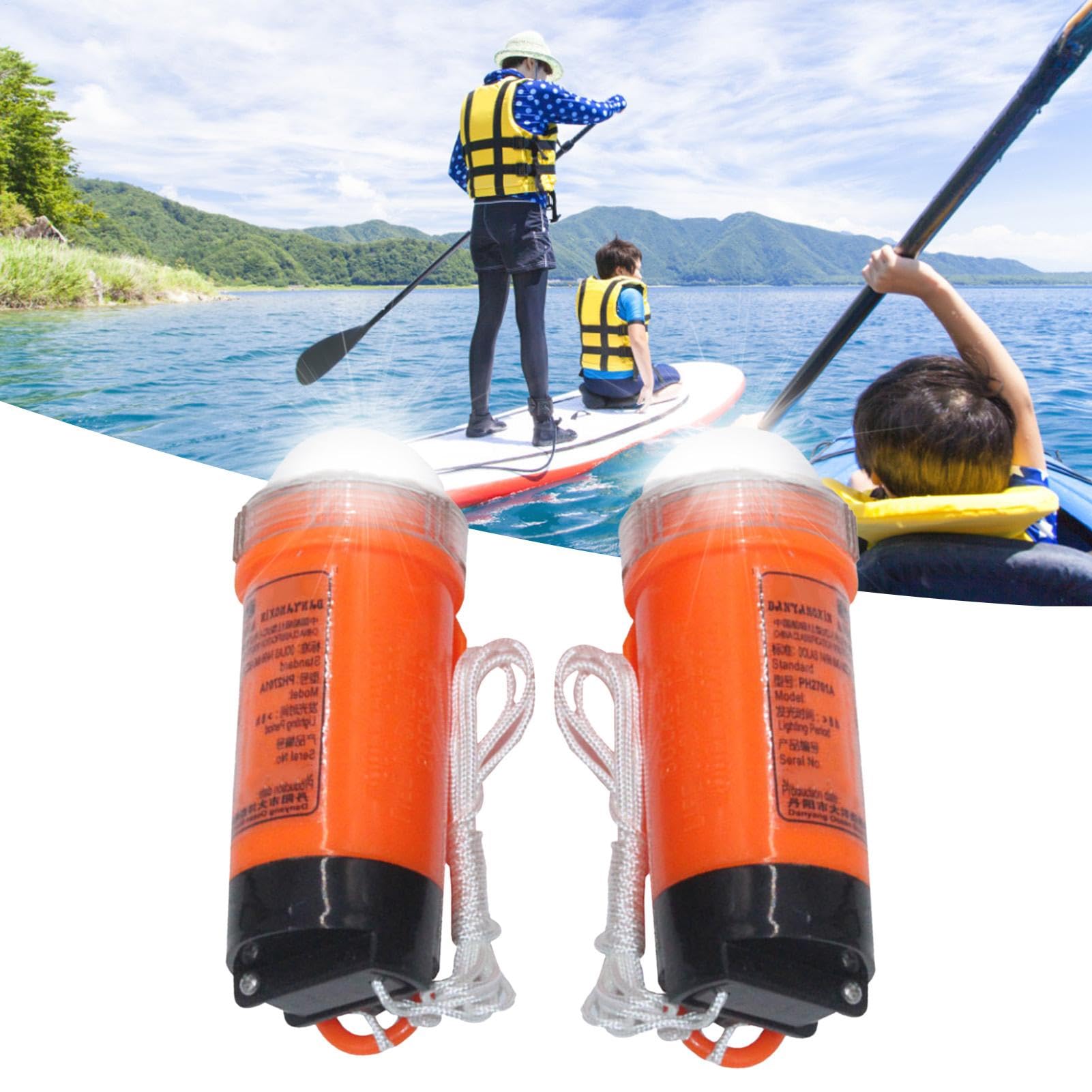 LED-Sicherheitslicht – batteriebetriebenes selbstzündendes Marine-LED-Licht, Marine-LED-Tauch-Stroboskoplicht, helles Sicherheits-Stroboskoplicht für Notfälle, Camping, und im