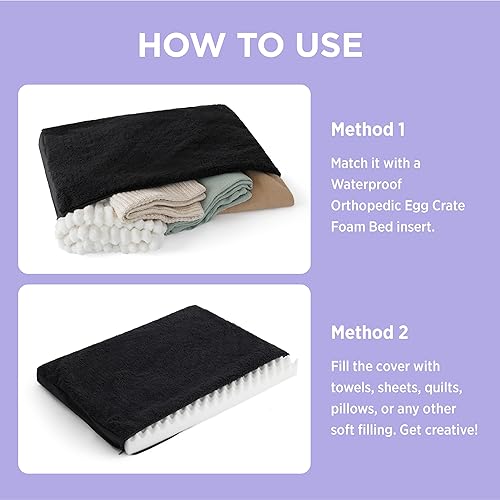 Miniatura 5 de LE SURE Funda de Cama para Perro Lavable de Repuesto - Funda de Vellón Suave de Tamaño Grande para Colchoneta de Mascotas de Espuma Ortopédica tipo