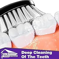 Vista 4 de Juego de 100 cepillos de dientes de carbón a granel, envueltos individualmente para adultos y niños, juego de cepillos de dientes manuales