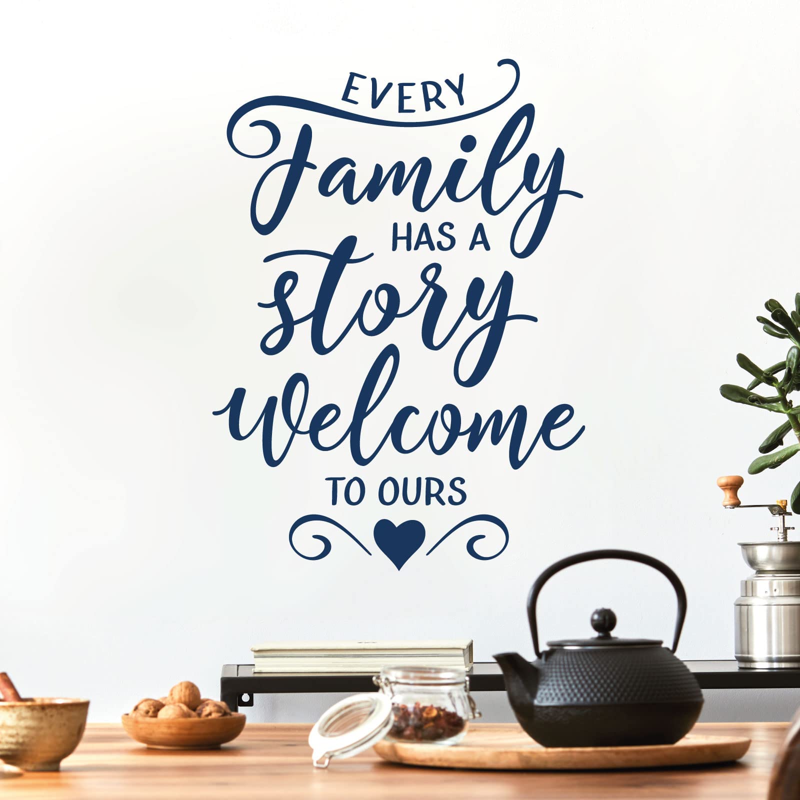 Every Family has a Story, Welcome to Ours - Family Decal Wall Sticker [XXLarge] [Ultramarine]