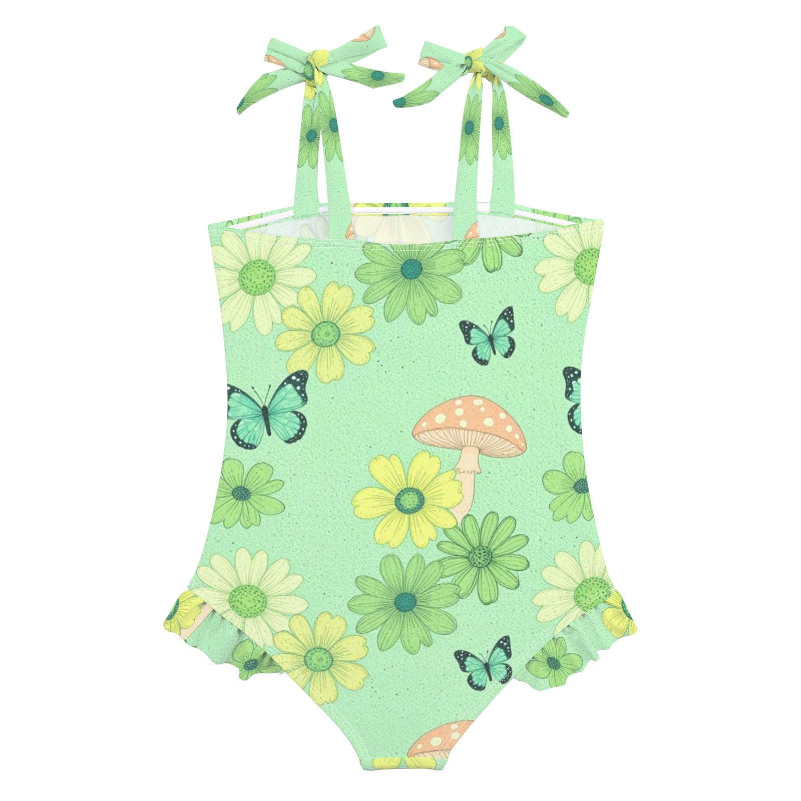 FRODOTGV Costume da bagno intero per ragazze ad asciugatura rapida Costume da bagno sportivo estivo per bambine