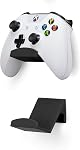 Brainwavz Game Controller Wall Mount Stand Holder (2 Pack) Compatible With XBOX ONE SWITCH PS4 STEAM PC NINTENDO, Universal Gamepad Accessories - No screws, Stick on, Black By Brainwavz (V2 - Improved Adhesion) UGC1