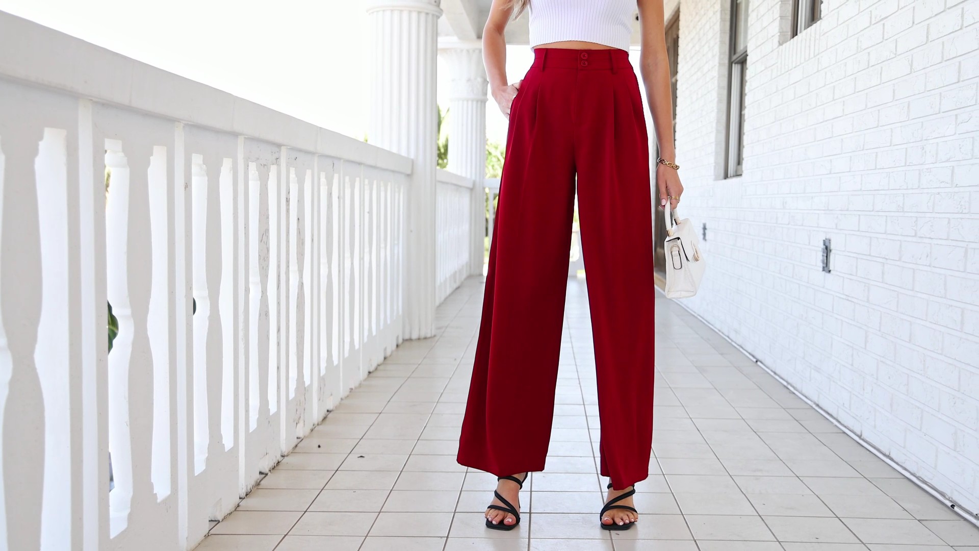 PRETTYGARDEN Womens Spring Wide Leg Palazzo Pants 2026 Trendy