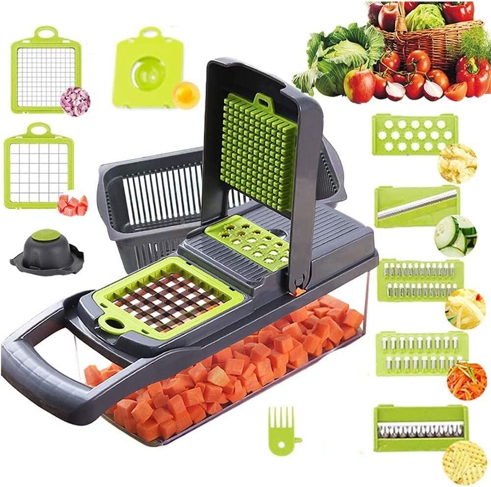 Vegetable Chopper, 12 in 1 Food Dicer Onion Chopper