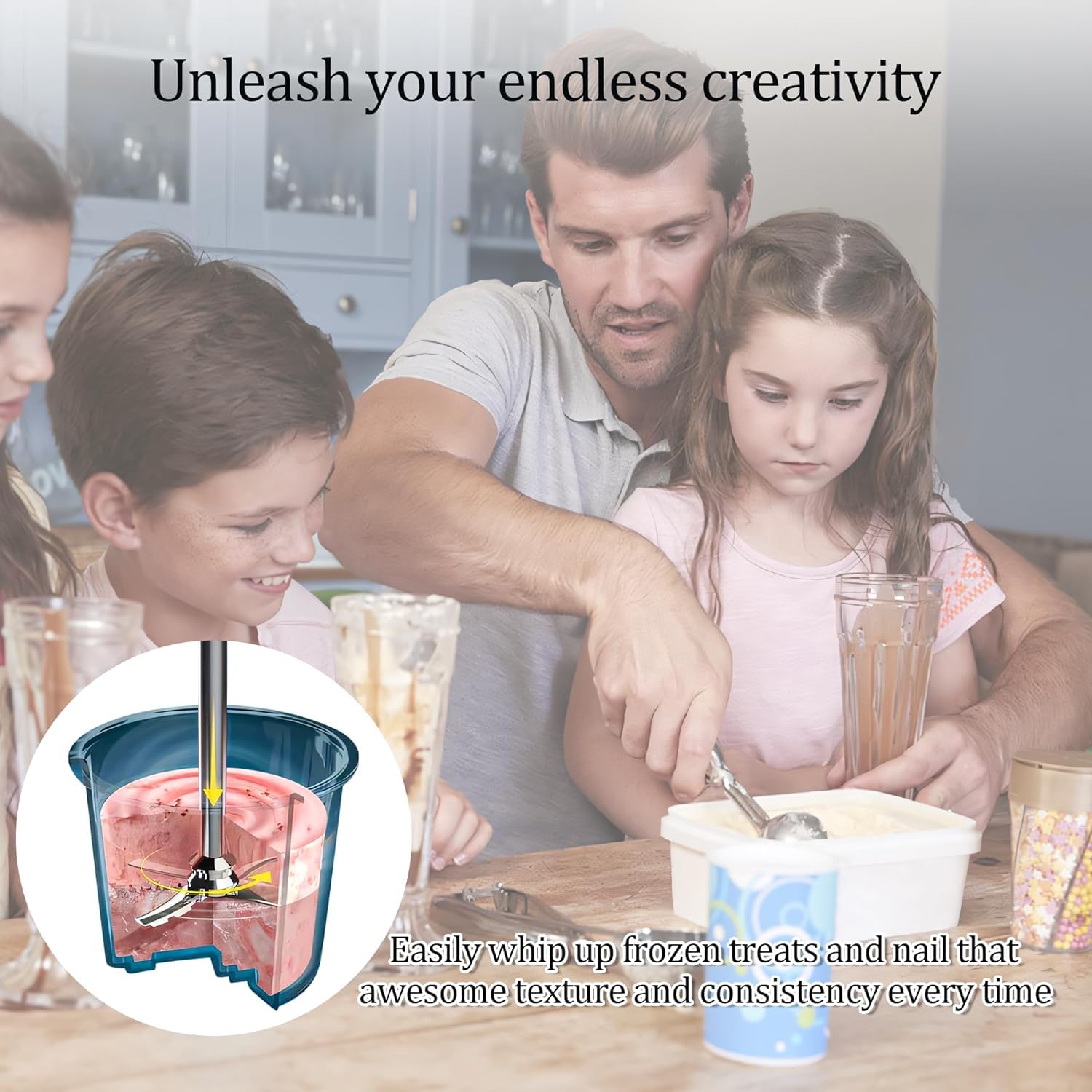 Lama Ricambio Per Ninja Creami NC500 | Acciaio Inossidabile | Compatibile Con Serie NC501, NC500C, NC501H - Foto 3