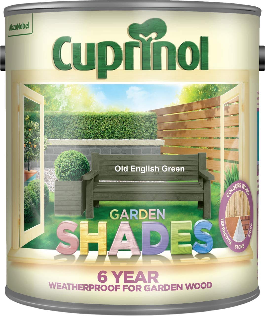 Cuprinol Garden Shades Paint in Tester Pot 125 ml, Old English Green