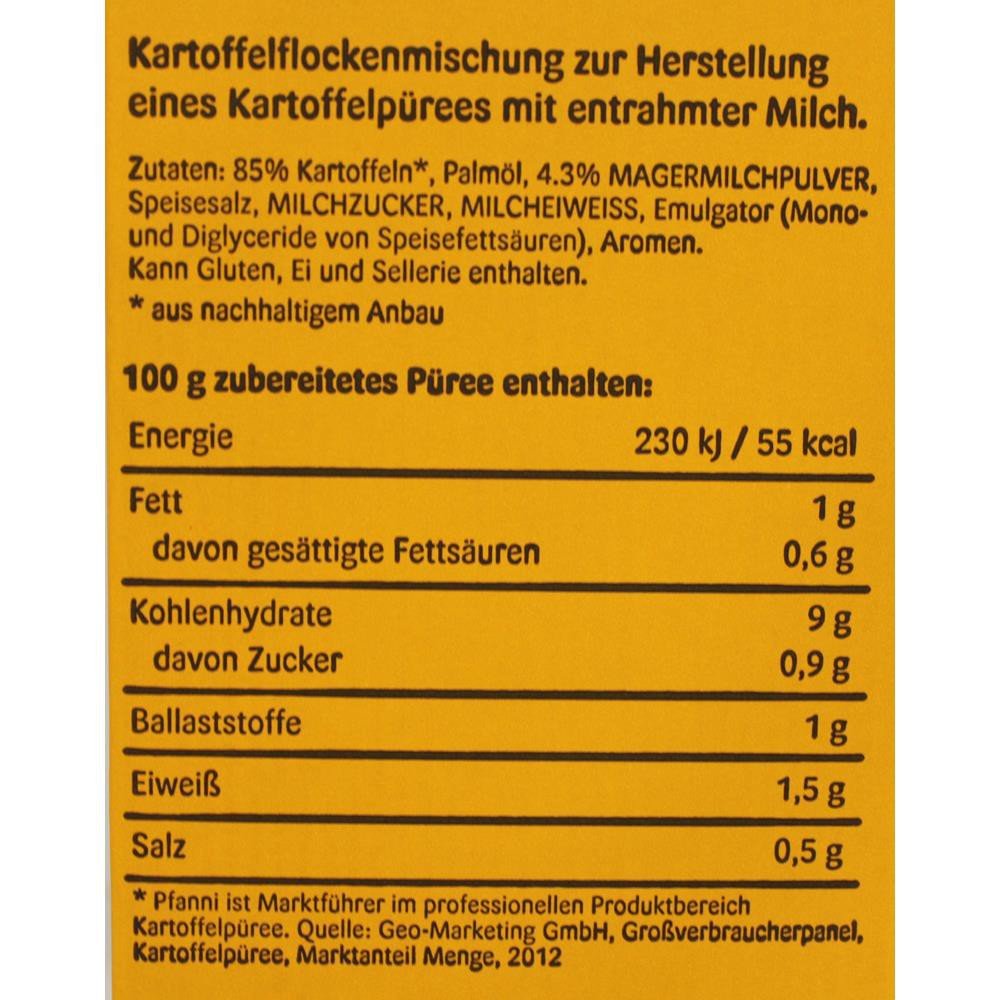 Pfanni Kartoffel- Flocken Fix- Fertig mit entrahmter Milch (4Kg Packung)