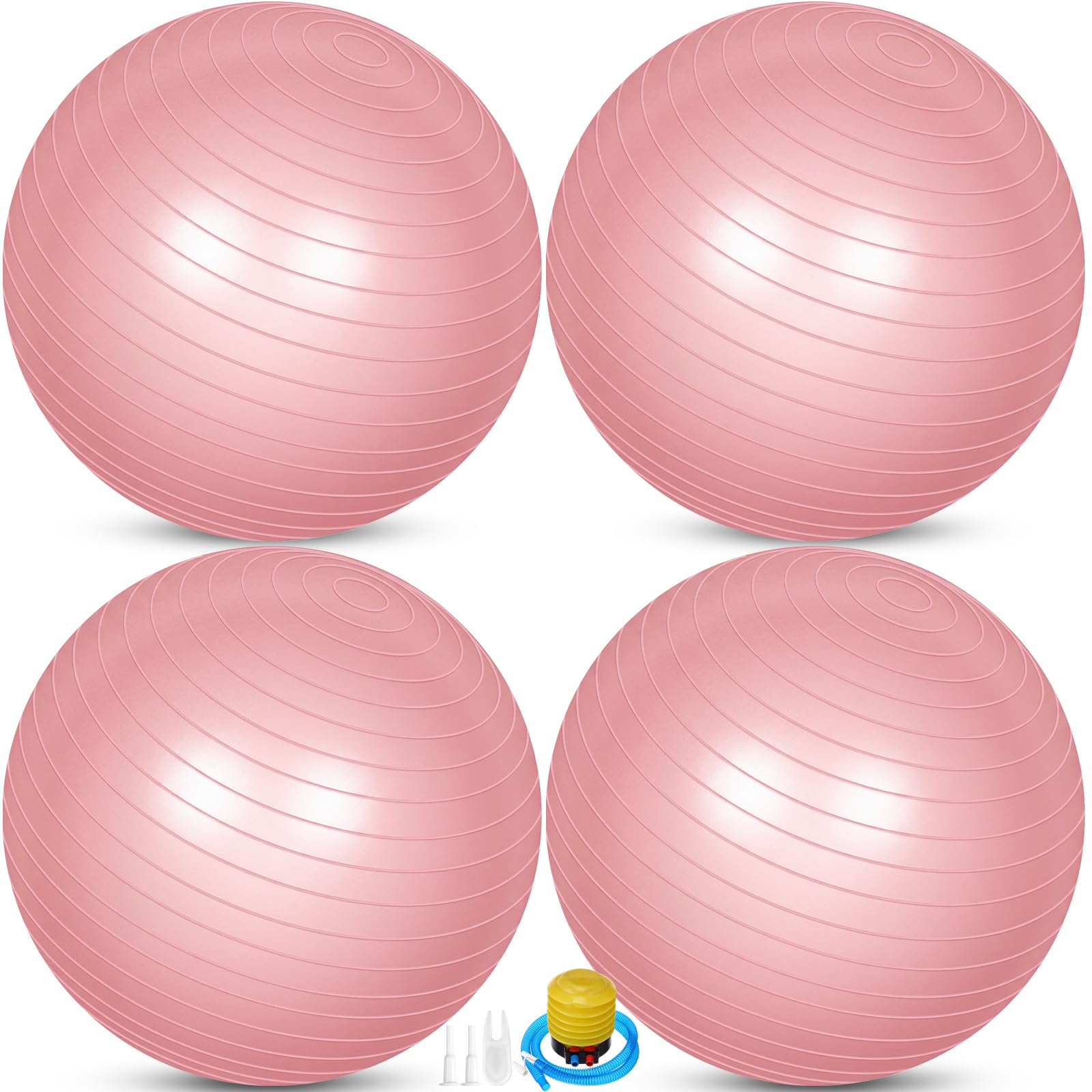 Leyndo 4 Pcs 26 Inch Yoga Exercise Ball Pilates