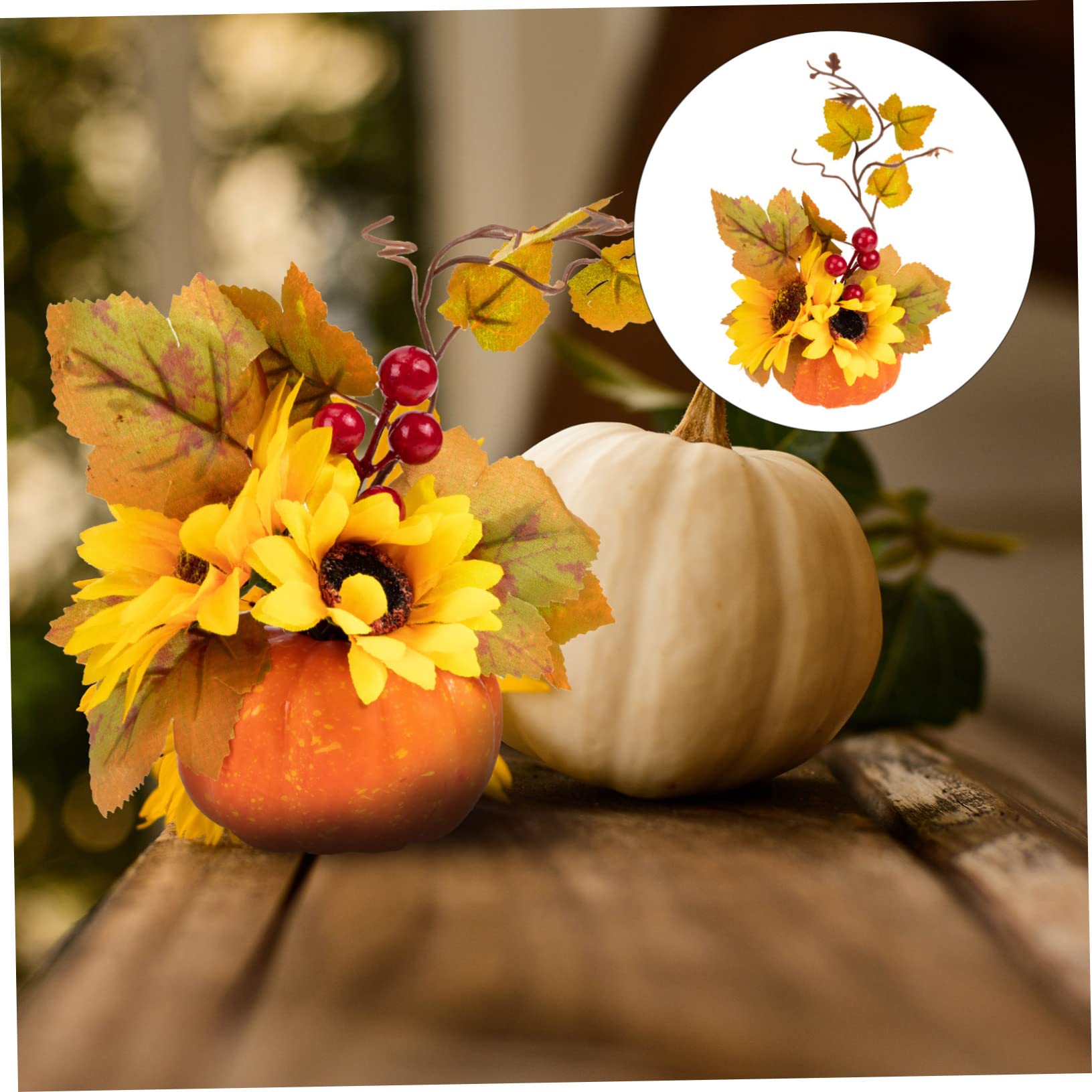 ABOOFAN 5stücke Künstliche Halloween Kürbis Deko Realistische Simulations-Pumpkins Für Party Bar Und Zuhause Für Festliche Anlässe Und Foto-Requisiten