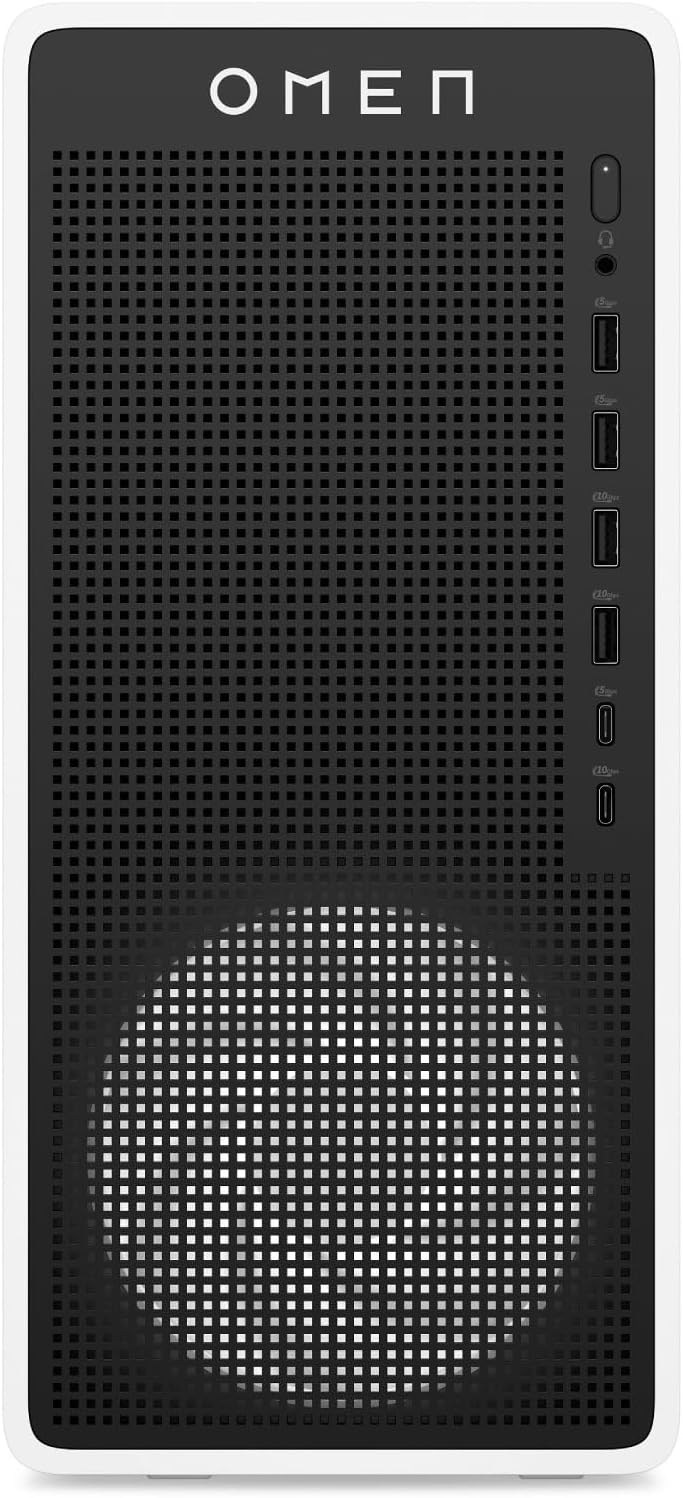 OMEN 16L TG03-0005sl, Desktop Gaming, Intel Core Ultra 7 265F, Intel Evo Edition, 32GB RAM, 1TB SSD, NVIDIA RTX 5060 8GB, Alluminio, 3 Mesi di PC Game Pass Inclusi, Windows 11, Bianco - PC Desktop