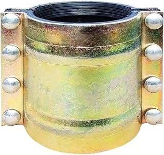 Water Pipe Repair Clamp for 5 inch Pipe(OD of The Applied Pipe about 5.51 inch),Leak Sealer for Pipes and Plumbing,Length 7.3 inch,Suitable for Steel/Iron/Stainless Steel/PE/PPR Pipes