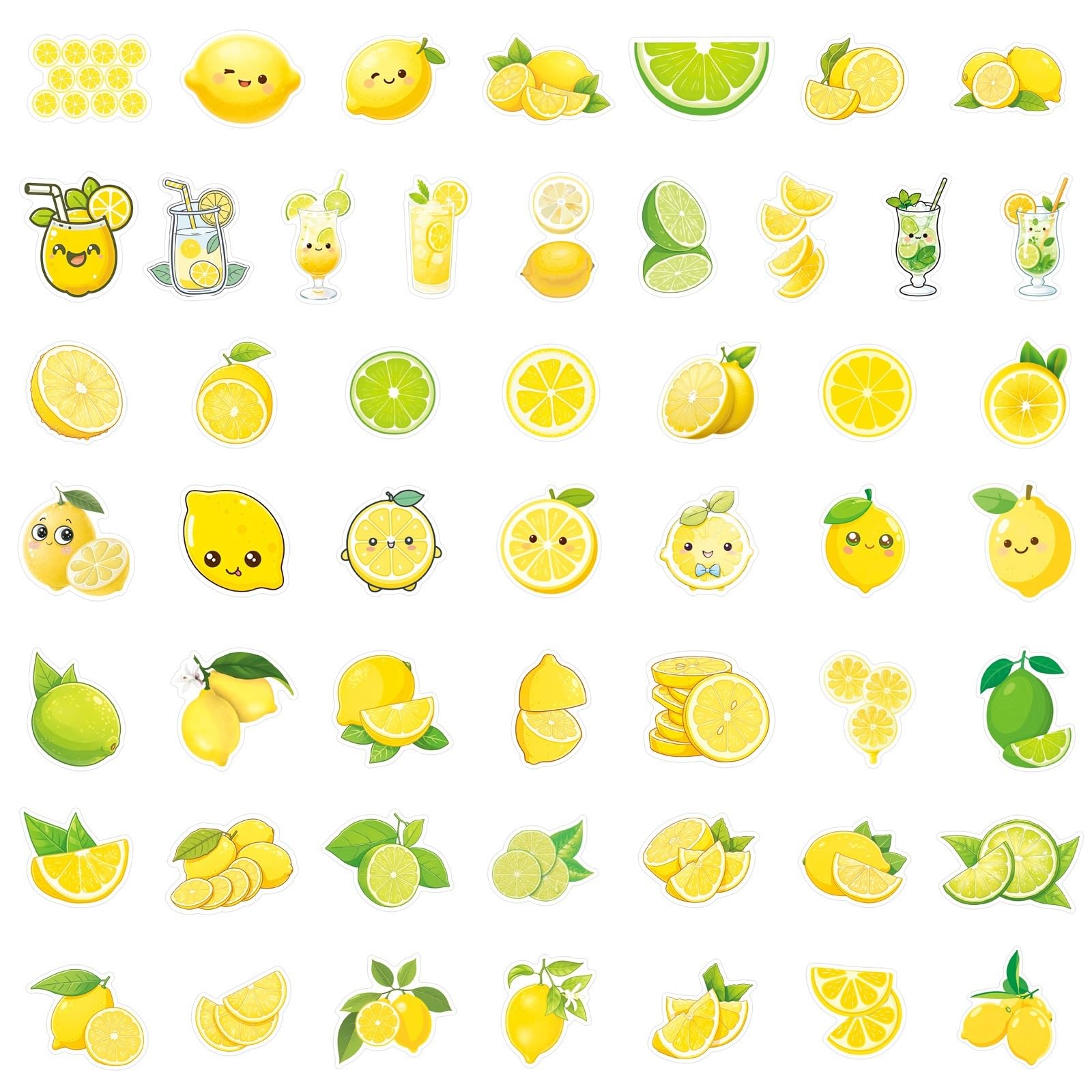 FGLFPXI 50-Pack Stickers Waterproof Decals for Water Bottles Guitars Helmets Luggage Notebooks Stationery