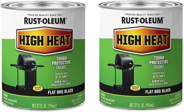 Rust-Oleum High Heat Black Protective Enamel Bar-B-Que Paint