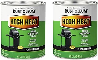 Rust-Oleum 7778502 High Brush On Paint Heat Protective Enamel, 32 Fl Oz,...