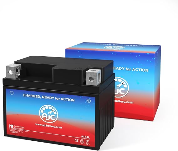 AJC Battery Compatible with EverStart ES4LBS Powersports Battery
