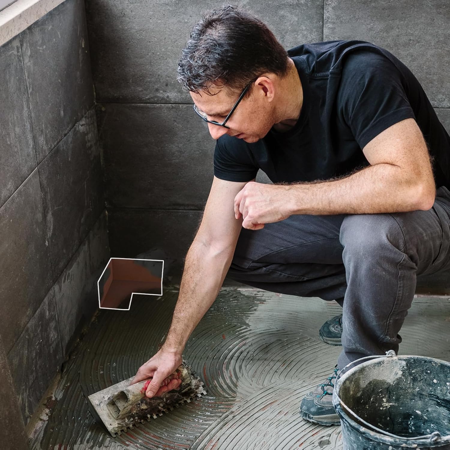 Paquete de 30 membranas impermeables en el interior, membrana impermeabilizante que se adapta perfectamente a la esquina, para baño, ducha, sala de vapor, inodoro, cocina