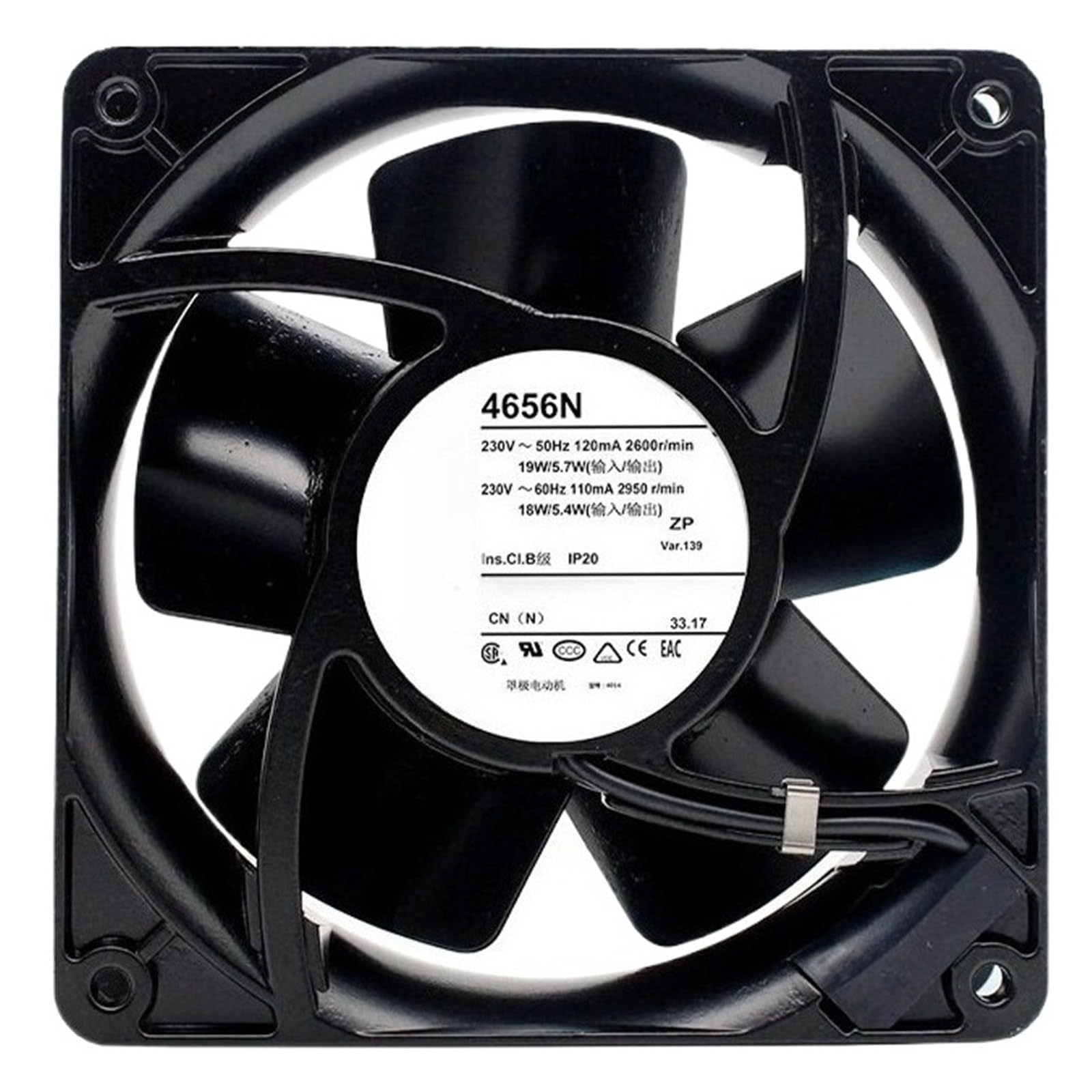 FSBNMNXPQ Axial flow fan 19/18W 120/115mA 4656N 120 * 120 * 38mm