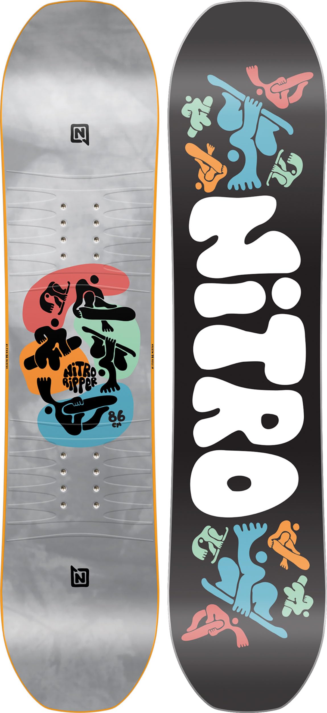 Amazon.co.jp: Nitro Ripper Kids All Mountain Snowboard (86