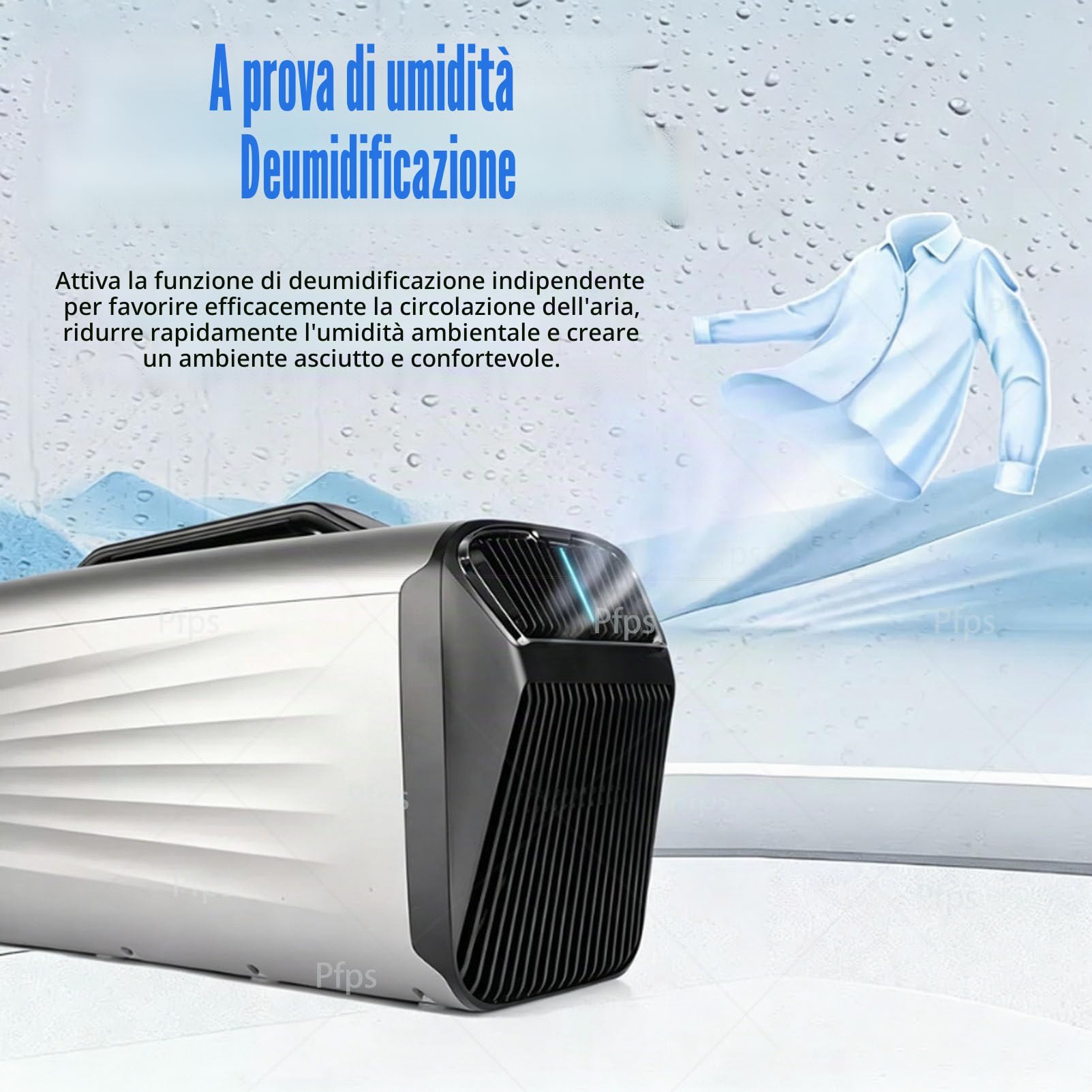 Condizionatore Portatile da 5200 BTU per Il Campeggio, unità di Climatizzazione a Risparmio Energetico 400 W con Telecomando, Raffreddamento E Riscaldamento Rapidi per Barche E Pesca Grey-Cold