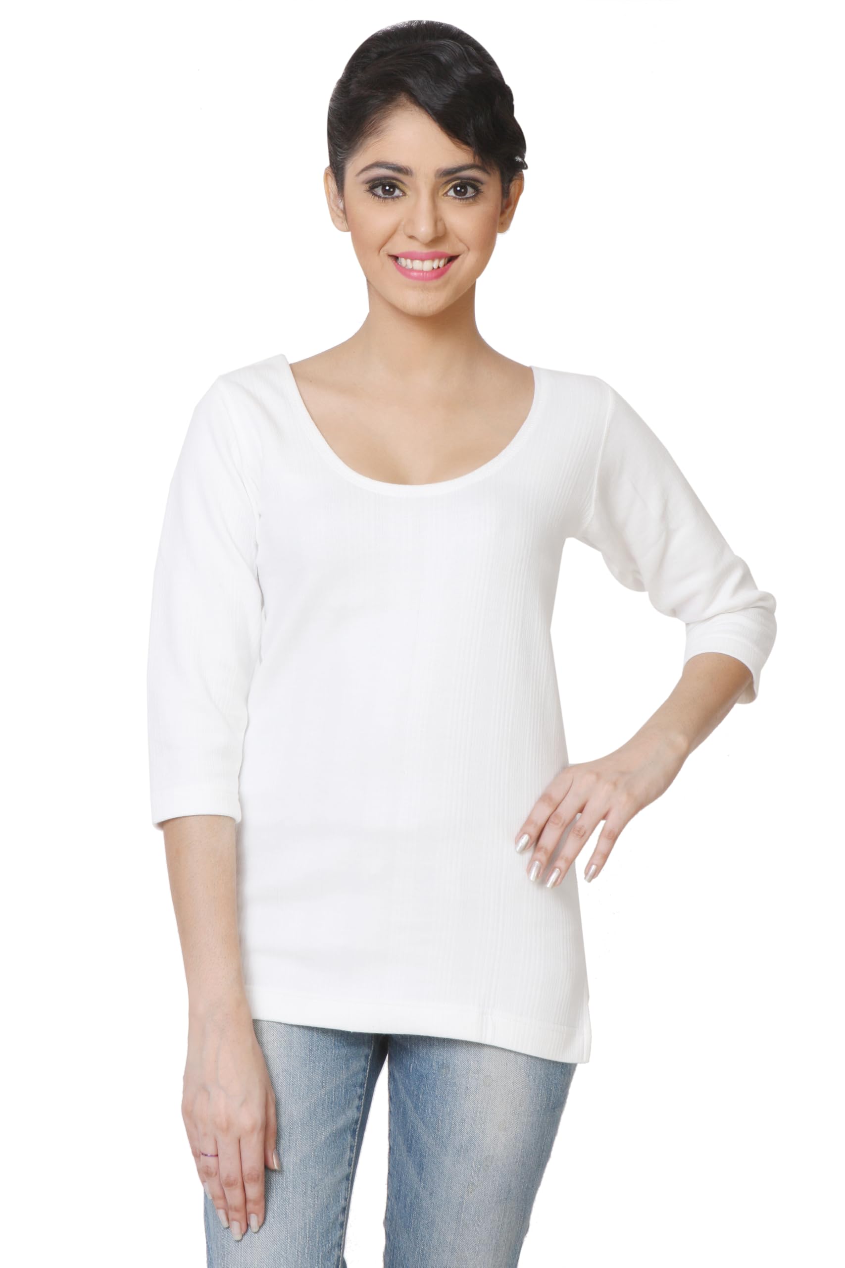 wako Women’s Cotton Quilted Thermal Full Sleeves Slim Fit Vest Ladies Thermal Top Wear Body Warmer-picture-24