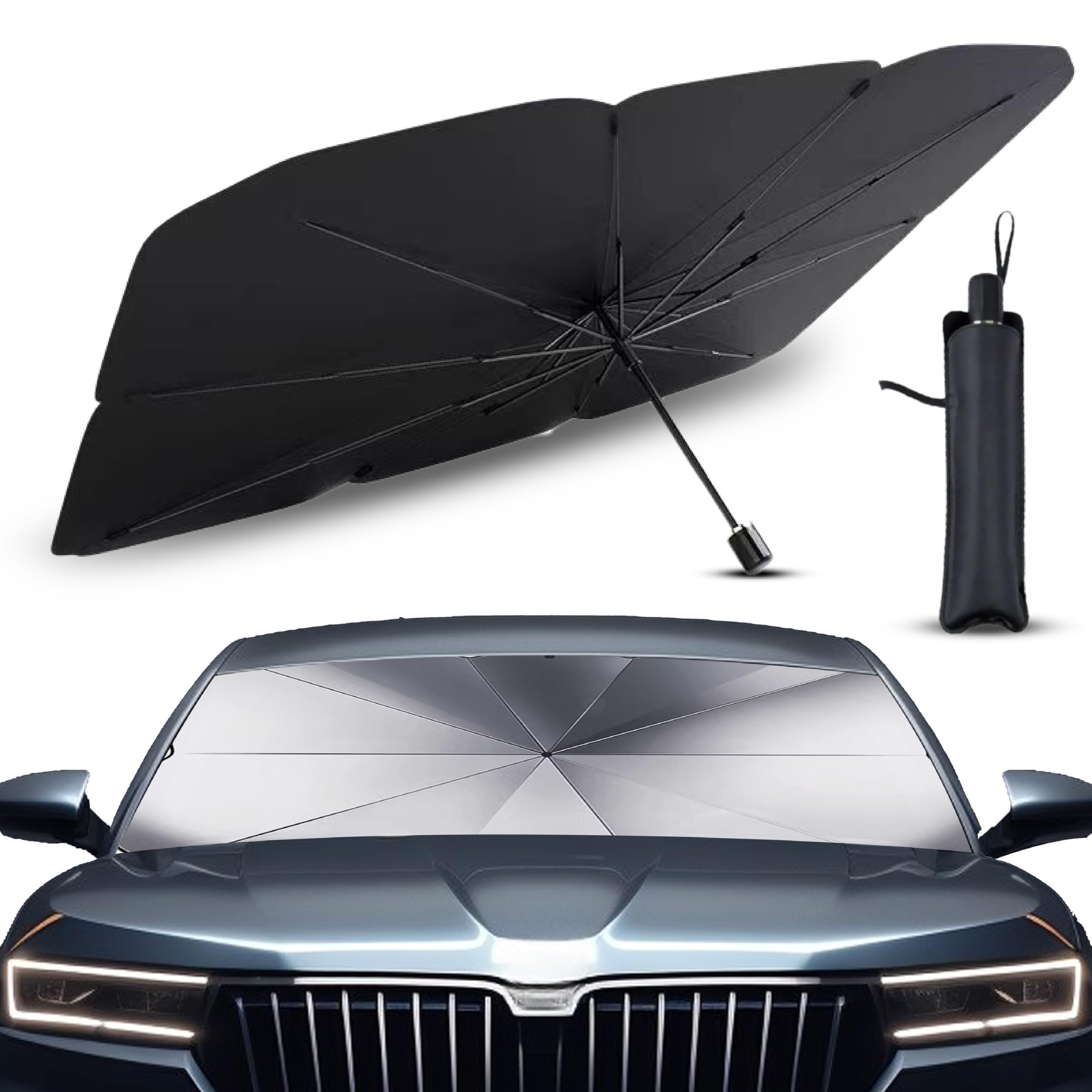 DGHXTDPOZ For Leapmotor B10 2024-2026 Car Sun Shade Umbrella,Foldable Windscreen Sunshade Umbrella,Front Windshield Sun Blocker Heat Insulation Protective