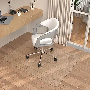 Placoot Clear Office Chair Mat for Carpeted Floors, 5 pounds Heavy Duty 48" x 36" Desk Chair Mat, Can be Used on Carpet or Hard Floor(Roll Packaging)