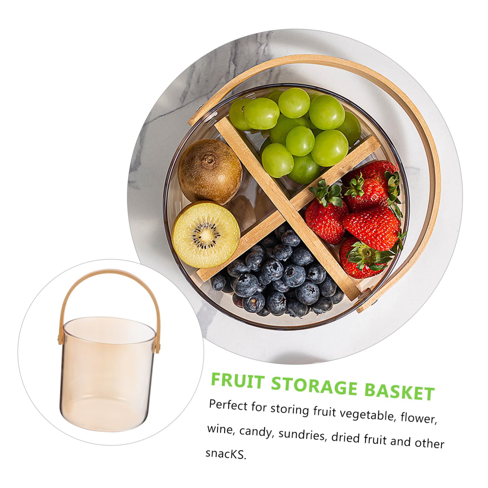Glas Weinkühler 1500ml Braun für Snacks und Süßwaren | Leicht und Tragbar, Einfache Kreative Optik, Tischdekoration für Hochzeiten und Feiertage