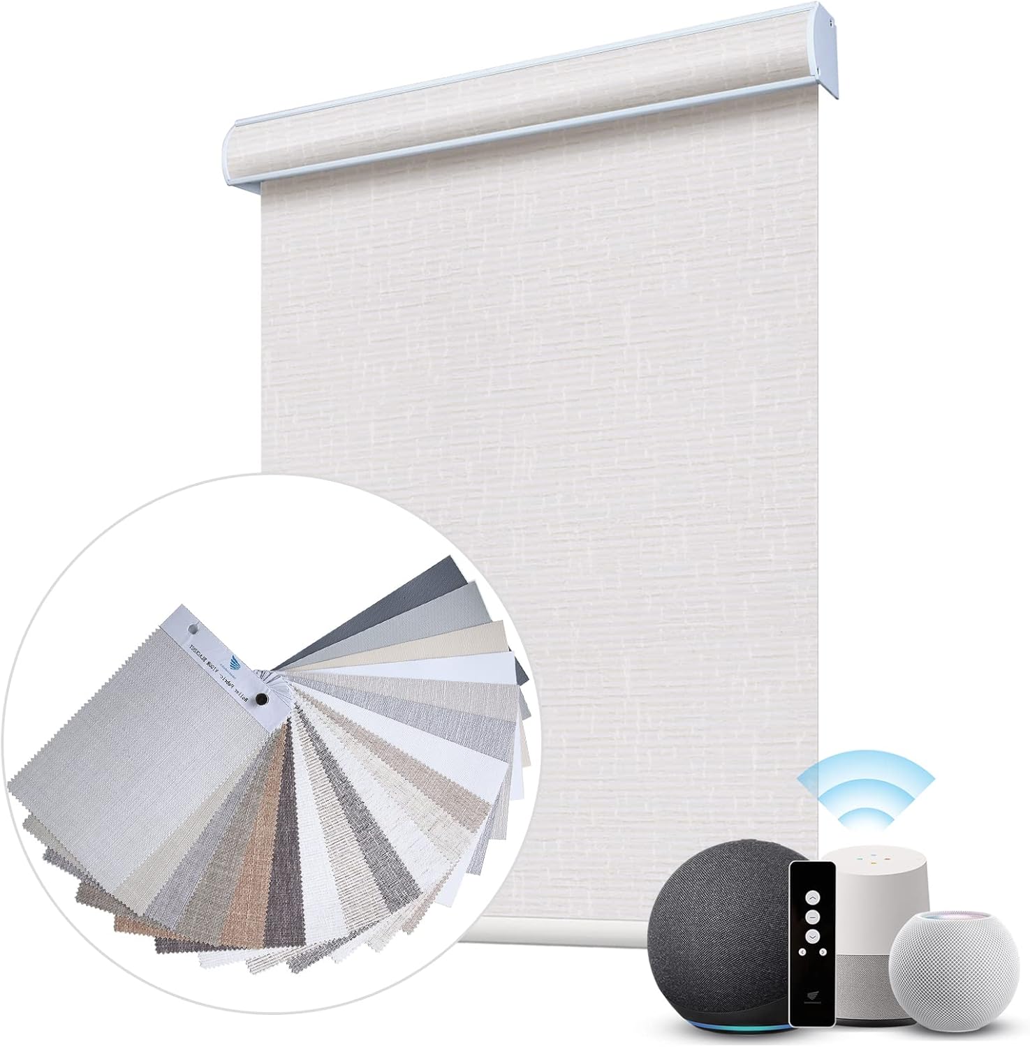 SmartWings Motorized Roller Shades Work with HomeKit Alexa Google Home