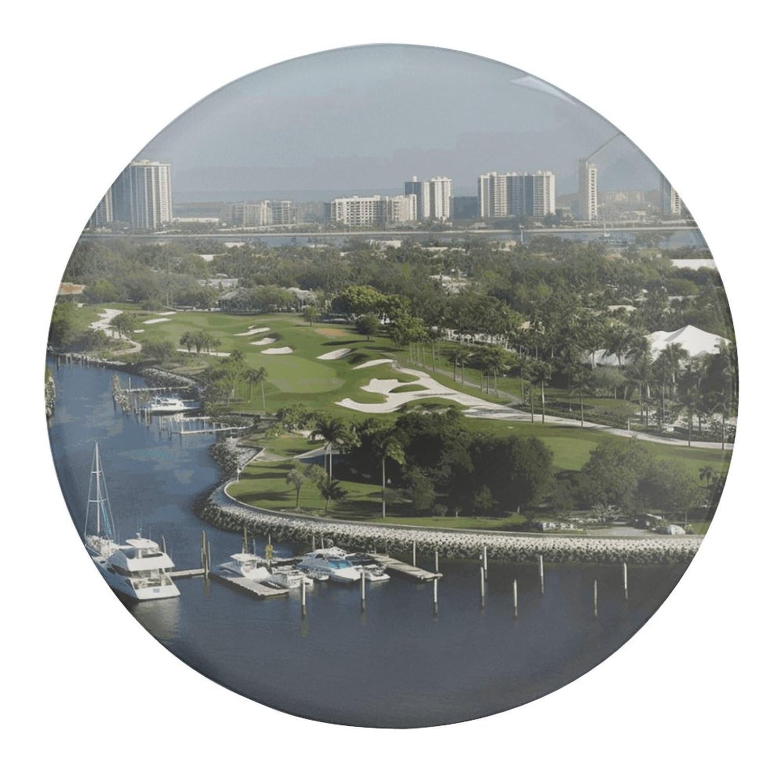 Fekiloot Style Golf Yacht Club Refrigerator Magnet Fridge Magnet4 Pcs