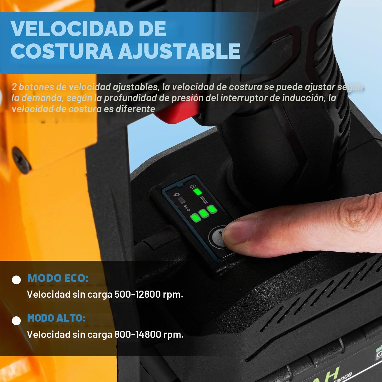 MXBAOHENG Maquina de coser saco con 2 baterías velocidad ajustable 18 V cierre de bolsas Industrial máquina de cierre de bolsas de mano para arroz/sacos/tejido/papel/bolsas de plástico GK9-900D