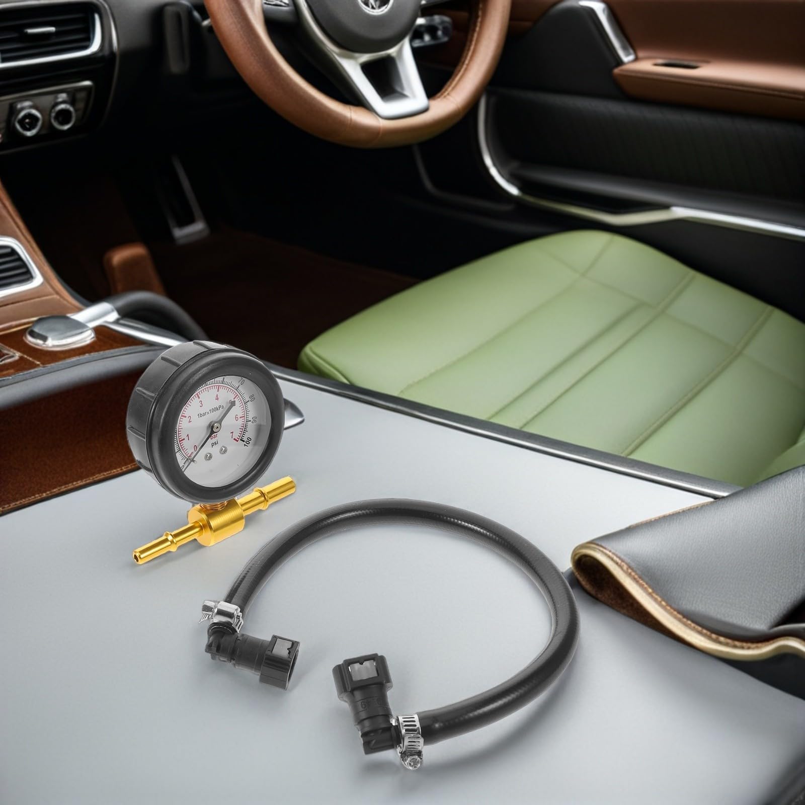 Tester Pressione Carburante Analogico per Motore Auto