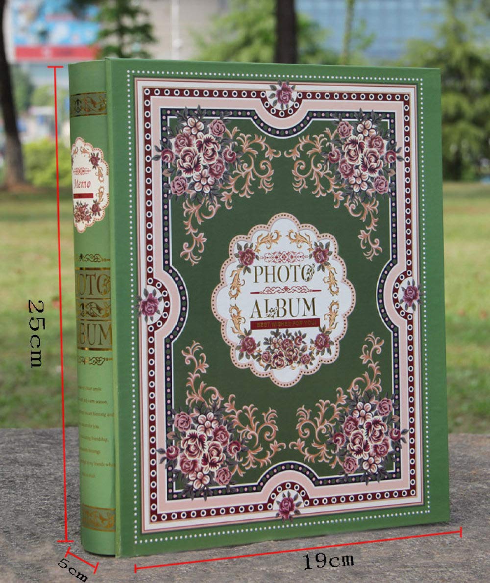 Duży album fotograficzny 4D, 15 cm, 200 stron, album do scrapbookingu, papierowy, rodzinny, album ślubny, do scrapbookingu, jasnozielony