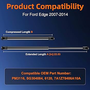 Amazon.com: Qty (2) Replacemnet Liftgate Lift Support for