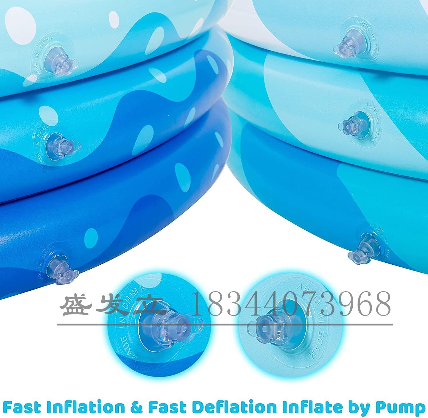 Blue Children's Inflatable Swimming poolBlue Children's Inflatable Swimming Pool