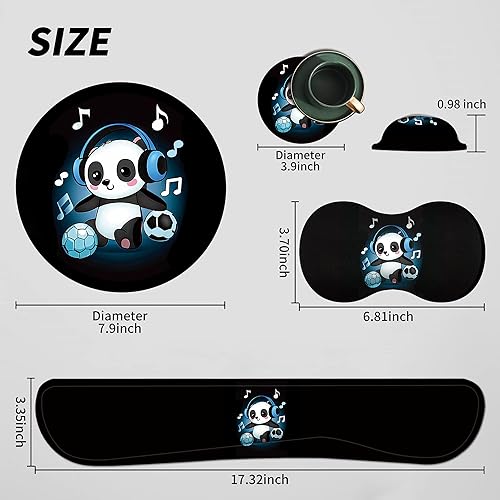 Miniatura 6 de Alfombrilla para mouse con soporte de muñeca para teclado y reposamuñecas 4 en 1, fácil de escribir, alivio del dolor, cojín de gel de espuma