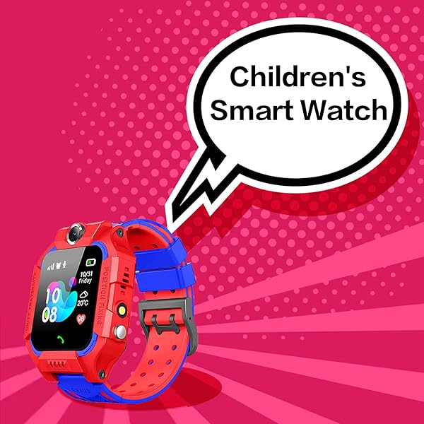 WAYNORER orologio per smartphone impermeabile per bambini con funzione di chat vocale ad alta definizione LBS sveglia SOS gioco di matematica torcia regali per ragazzi e ragazze PINK