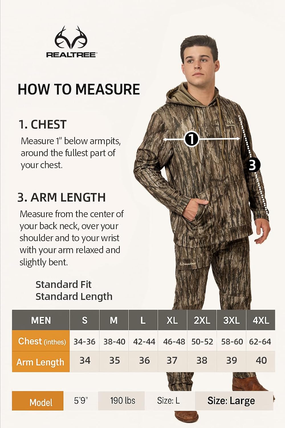 Realtree Men’s Camouglage High Pile Fleece Hoodie sweatshirt - Hunting Outdoor Gear