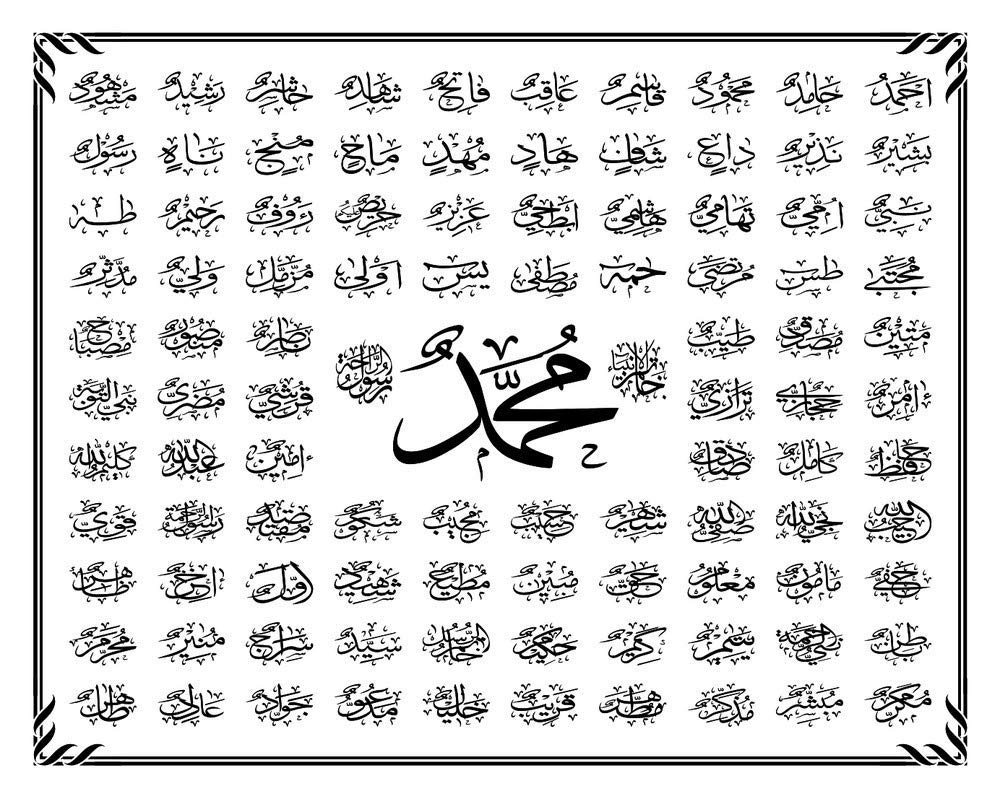 5 Ace Multicolor Islamic Poster, 12x18 Inch, Religious Wall Art, Kids & Adults, Unframed, Lightweight, Foldable, Weatherproof, Indoor Use, Bedroom, Living Room, Office, Kitchen, Kids Room