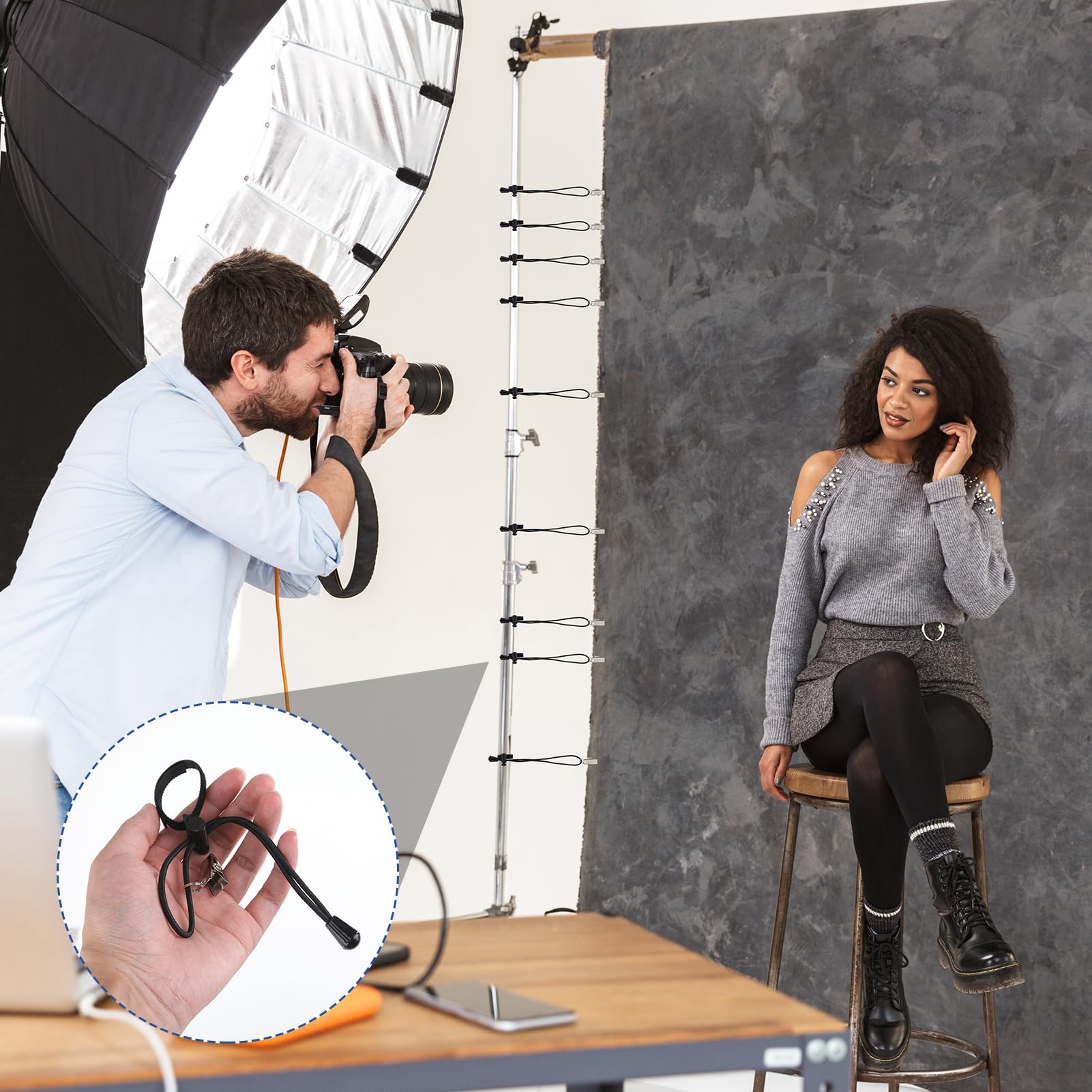 Neewer Set di orsetti a olla di 11.4 c per Foto da Sfondo per Studi