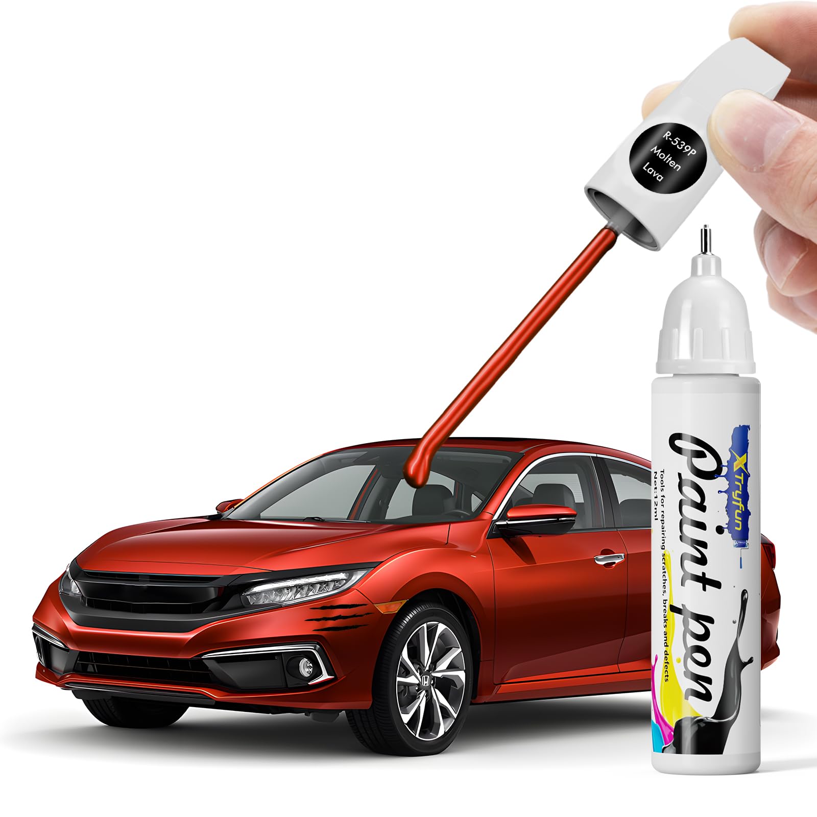 Amazon.com: XTryfun R539P Molten Lava Touch Up Paint Compatible