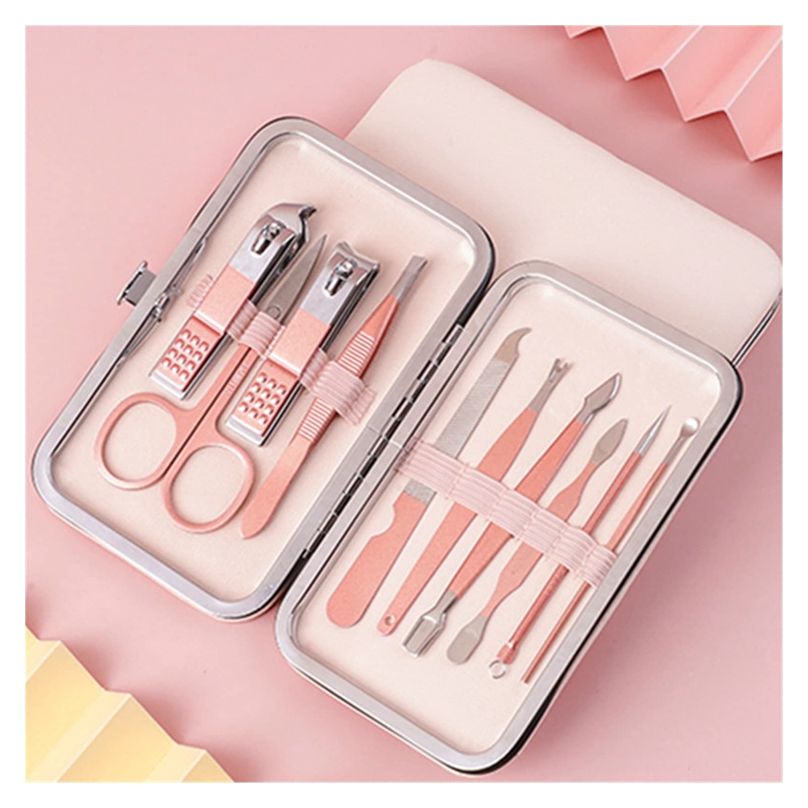 Forbici Clippers for Unghie Set Pinze Morte Pinze for Il chiodo Pinze da Taglio Pedicure Coltello for Pedicure Nail Groove Solo Unghie Manicure Tool (Color : 10 PCS Pink)