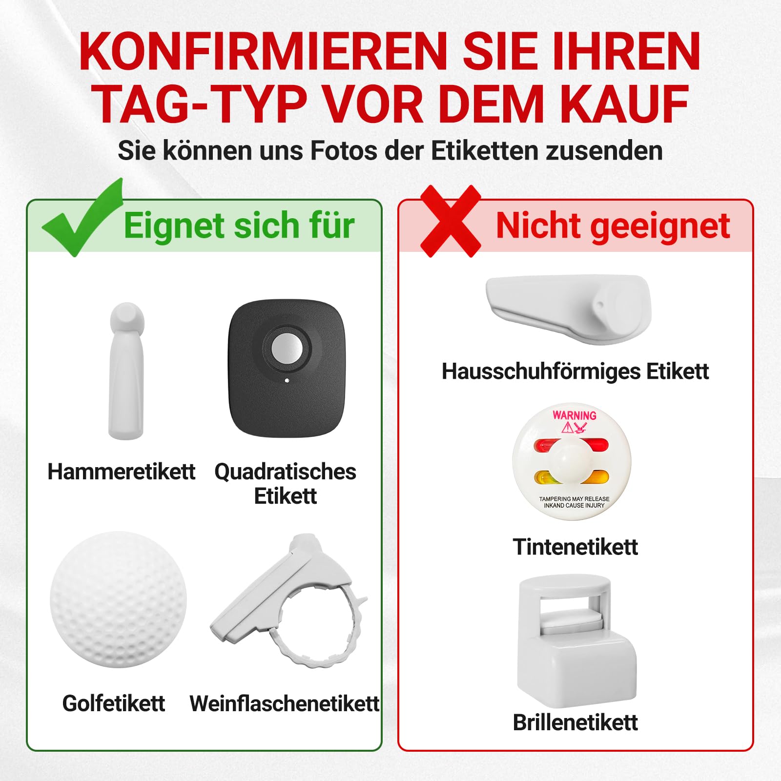 Magnet Diebstahlsicherung mit Haken, 20.000 GS, Sicherheit zum Entfernen von Diebstahlsicherung von Kleidung, Magnetverschluss, leistungsstark für Etiketten, Geschäfte und zum Entfernen
