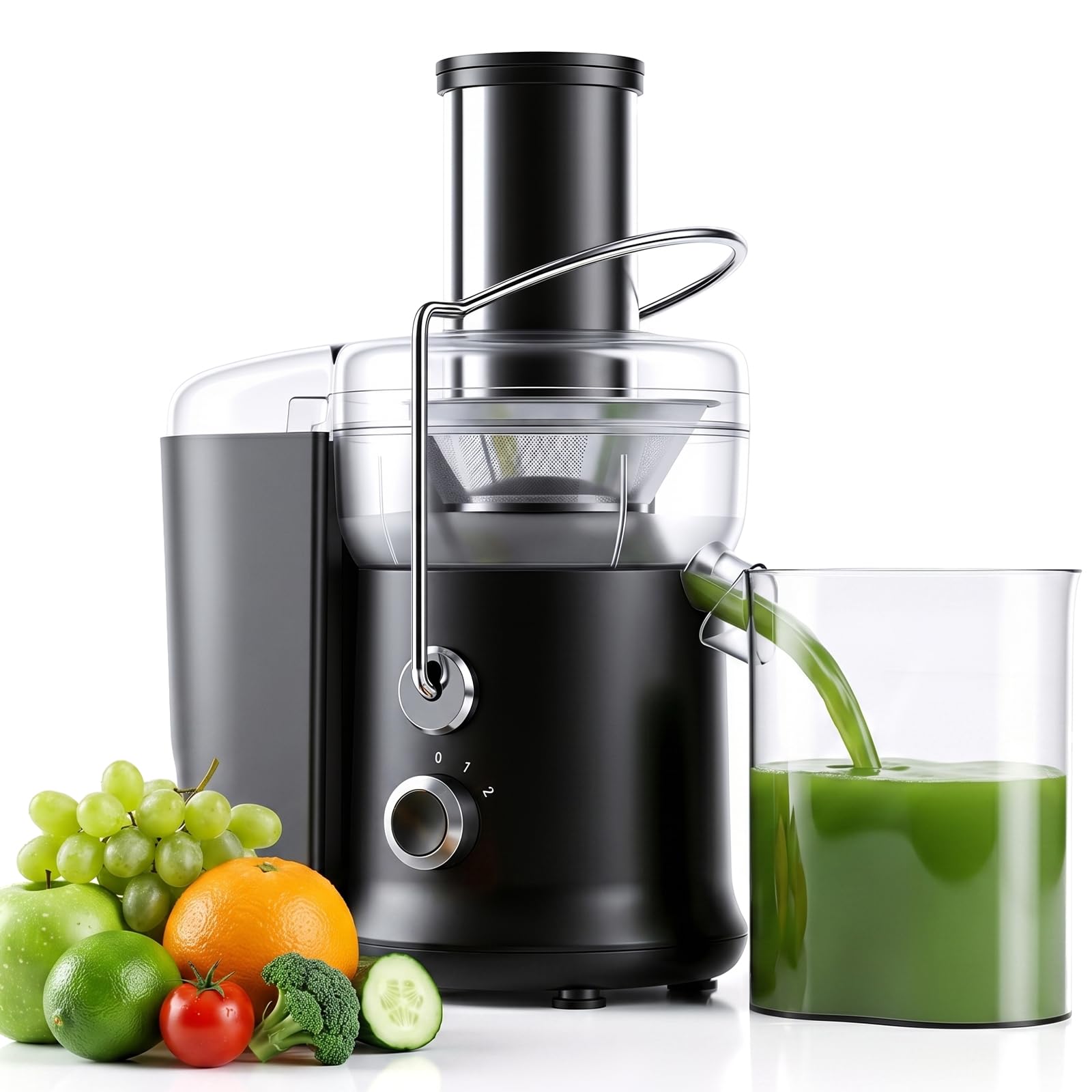 DUMOS Juicer Machines, Centrifugal Juice Extractor for Fruits &amp; Vegetables