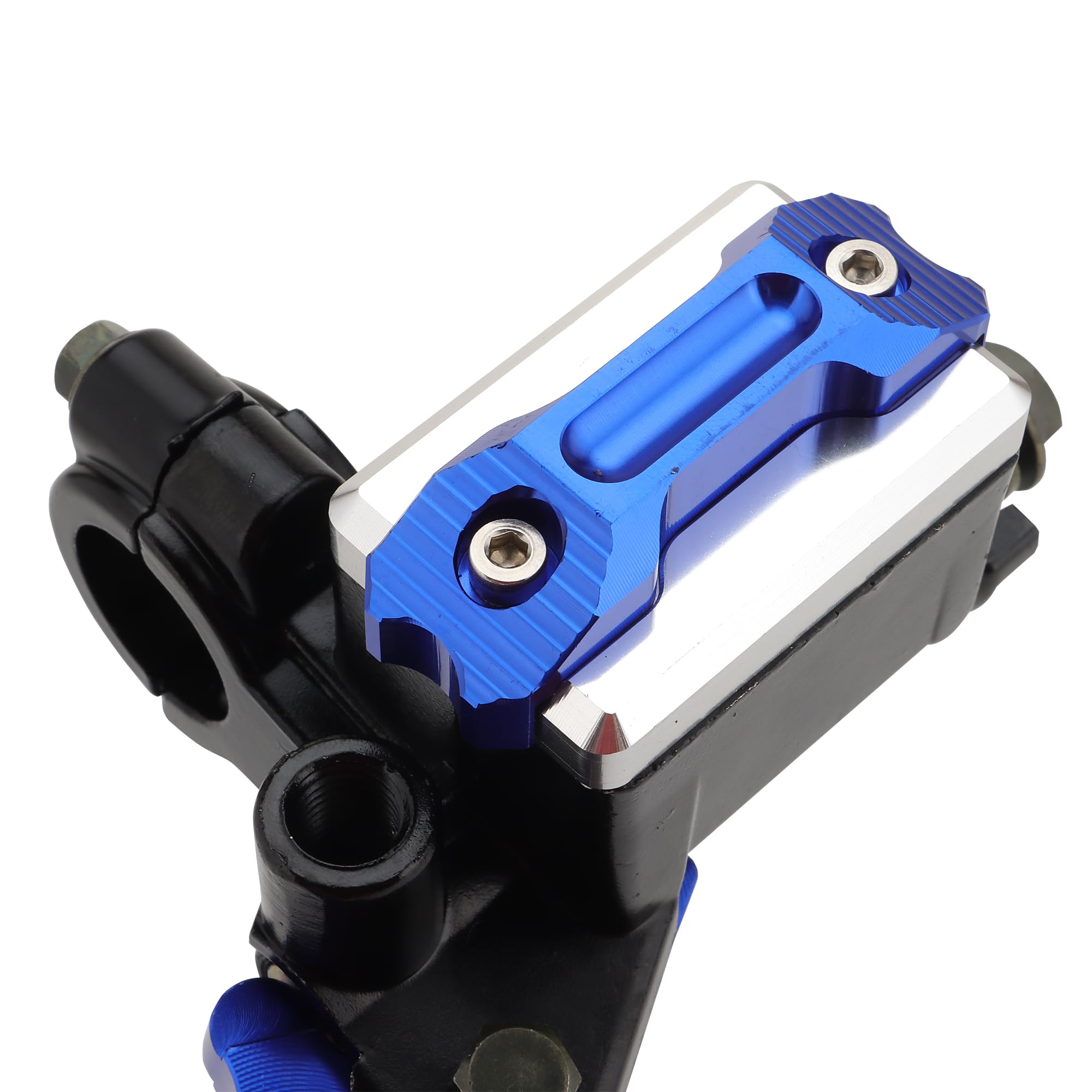 WOOSTAR 22mm Standard 7/8" Regolabile Frizione Leva Pompa Freno Frizione Set con Ruotare la Manopola Dell'acceleratore Sostituzione per Majesty T3 T5 T7 Moto Dirt Pit Bike Scooter ATV Blu