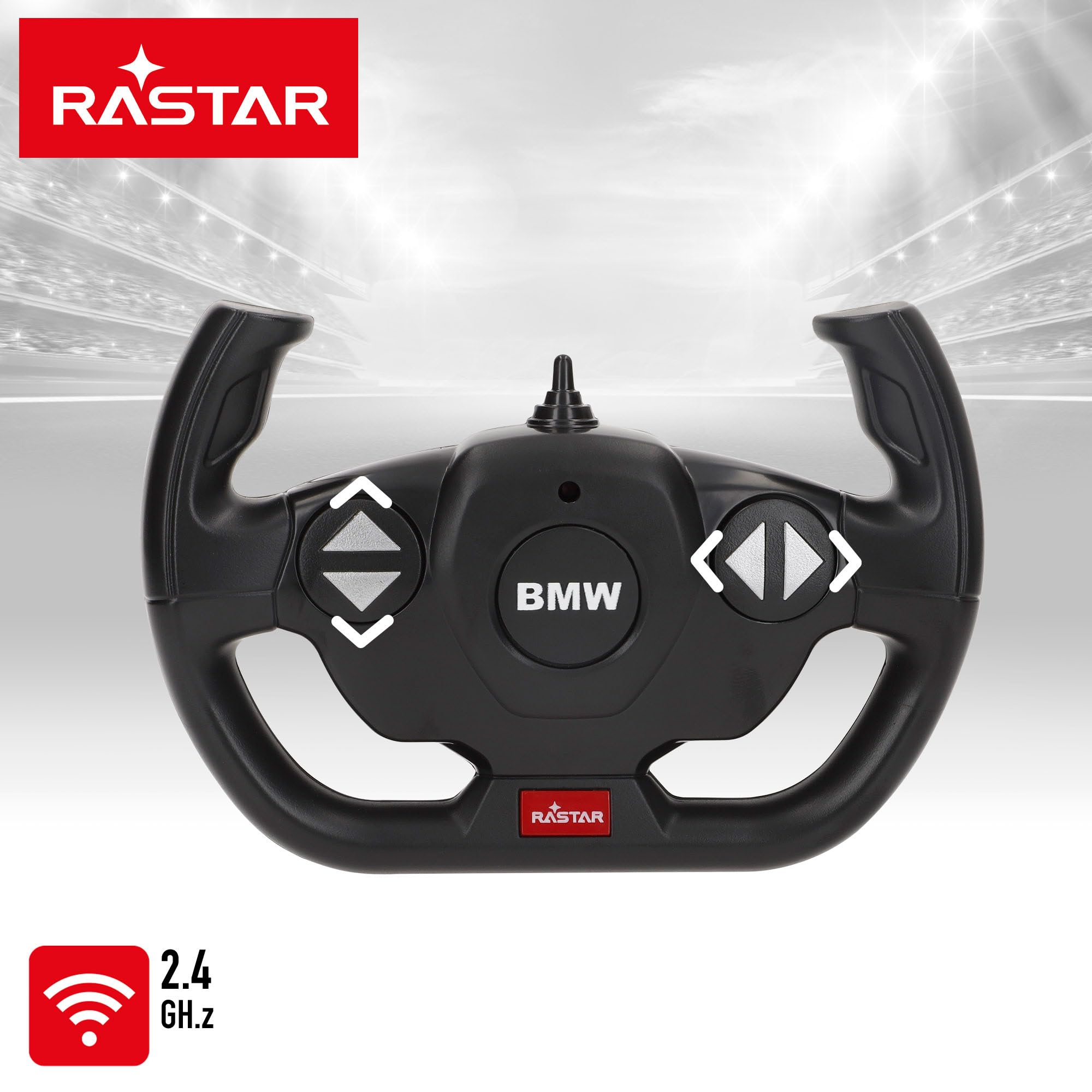 COLORBABY RASTAR Samochód zdalnie sterowany BMW 3.0 CSL, oficjalna licencja, skala 1/14, 2,4 GH.z, 6 kierunków, zasilany bateryjnie, samochody zdalnie sterowane, zabawki od 6 lat (41289)