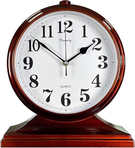 Reloj de escritorio para decoración de mesa, reloj retro con pilas, para chimenea, sala de estar, dormitorio, oficina, decoración de escritorio