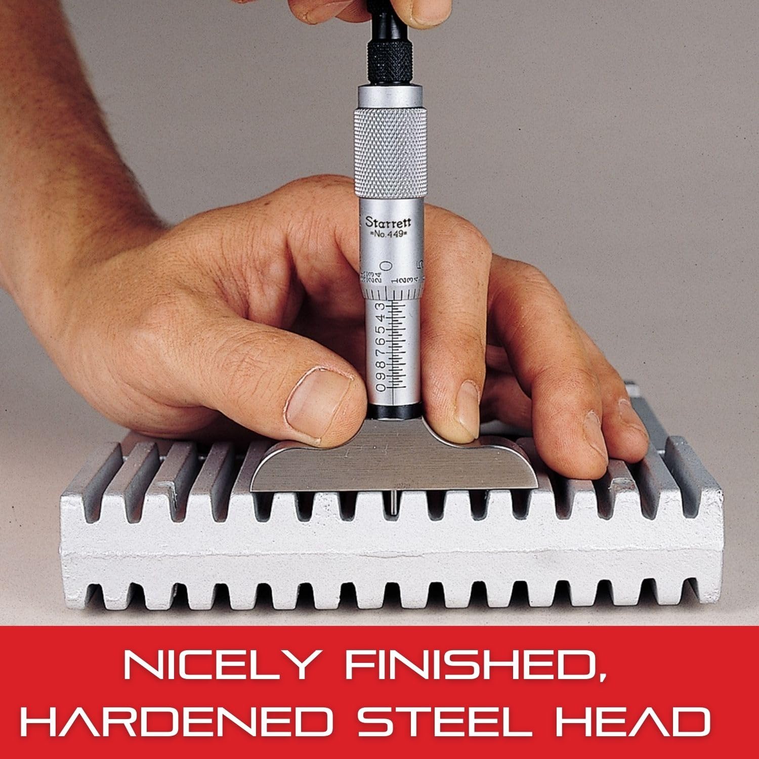 Starrett Imperial Vernier - Medidor de profundidad micrómetro