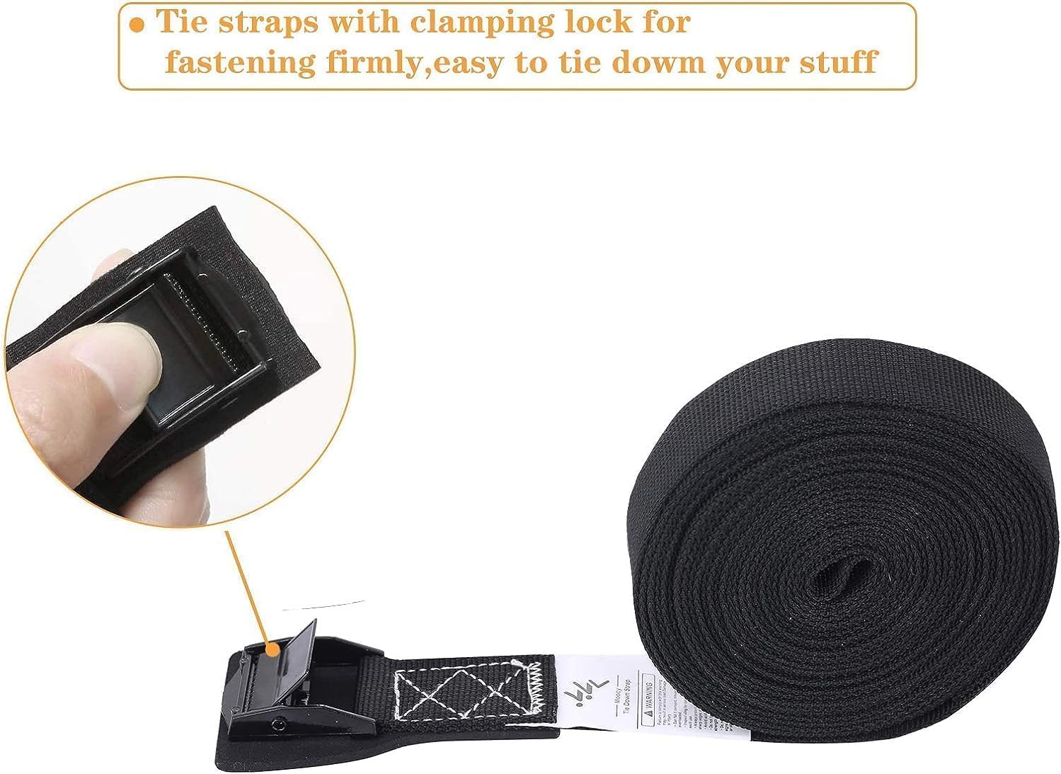 MOOCY Lashing Straps with Buckles,Adjustable Kayak Tie Down Straps Padded Cam Buckle Cargo Strap,Roof Rack Cinch Strap for Cargo, Luggage, Motorcycles, Truck, SUV, Car Roof Rack,SUP Surfboard